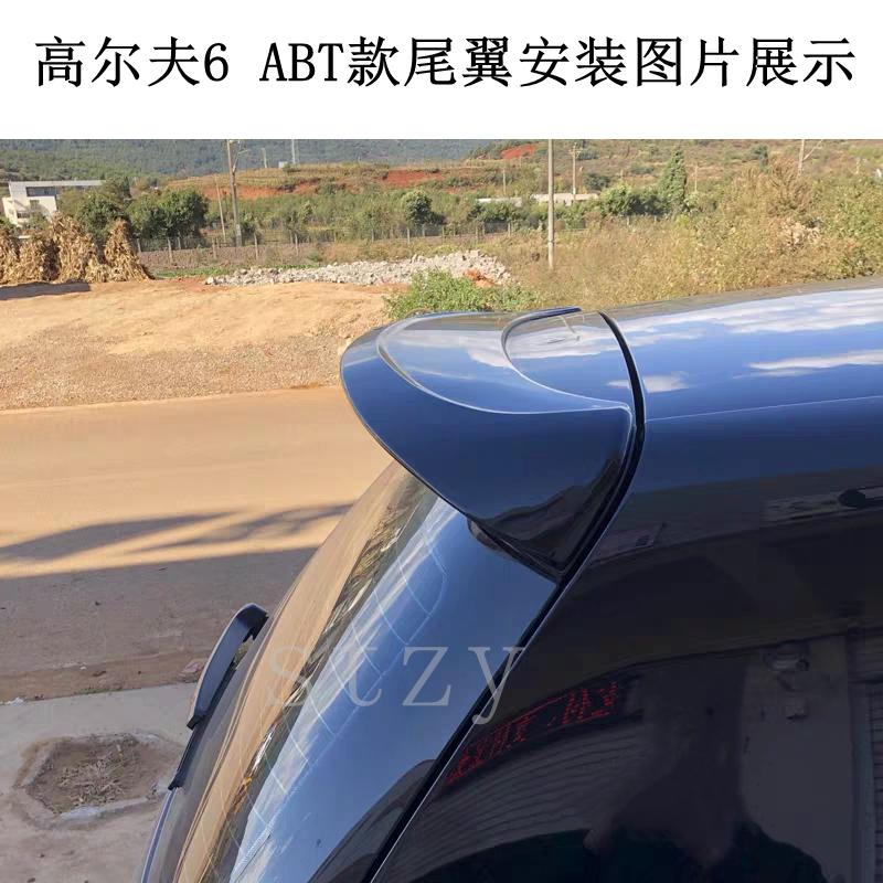 For Volkswagen GOLF 6 Spoiler 2010-2013 Mk6 High Quality ABS Material Car Rear Wing Primer Color Rear Spoiler