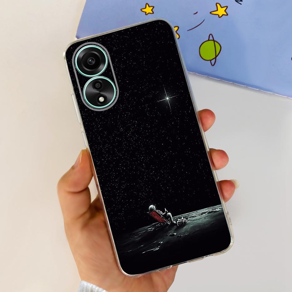 For Oppo A78 4G Case CPH2565 Stylish Painted Cover Soft Silicone Phone Case For Oppo A78 A 78 OppoA78 5G Back Cover Fundas Coque