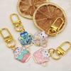 Exquisite Cat Keychain: Japanese Style Cartoon Cup Charm - A Delightful Gift for Friends.