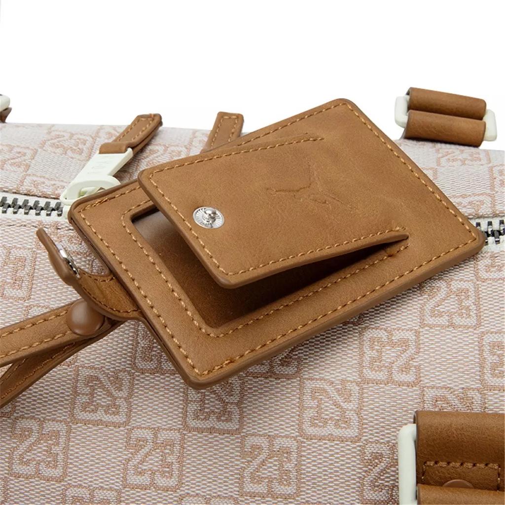 Jordan Polyester Gym Bag, One Shoulder Crossbody Bag, Travel Bag Unisex Beige Jordan JD2413019AD-001