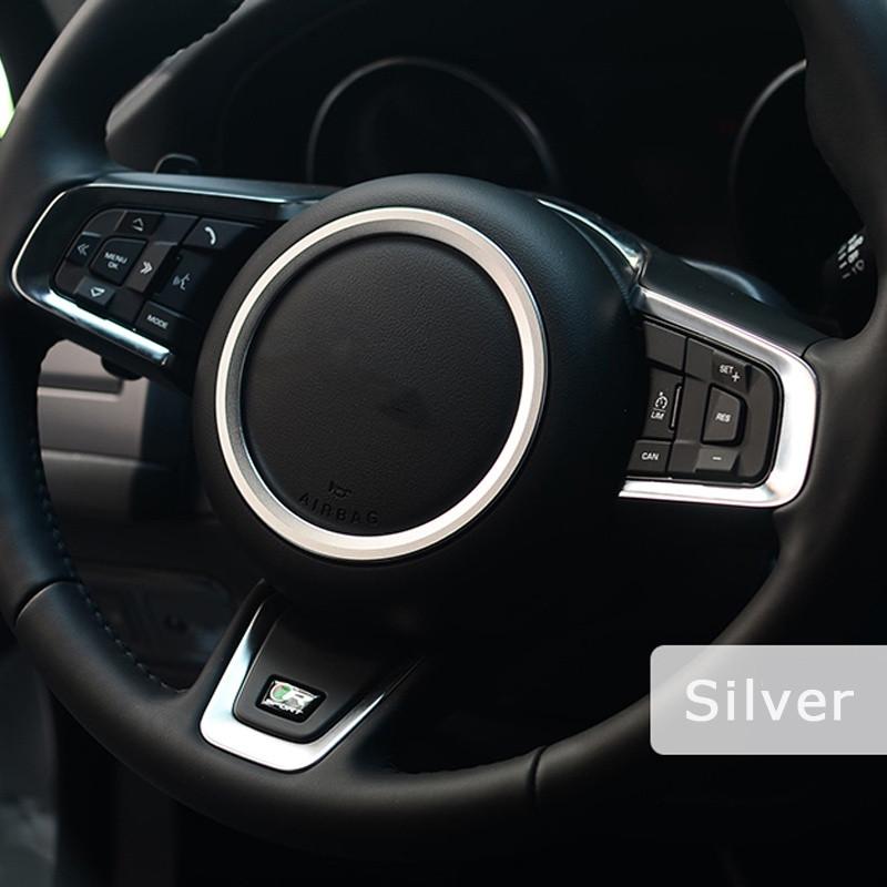 Zinklegierung Lenkrad Dekorring Aufkleber Logo Autostyling Emblem Abzeichen Modifikation für XF XE F-PACE F-TYPE Aufkleber