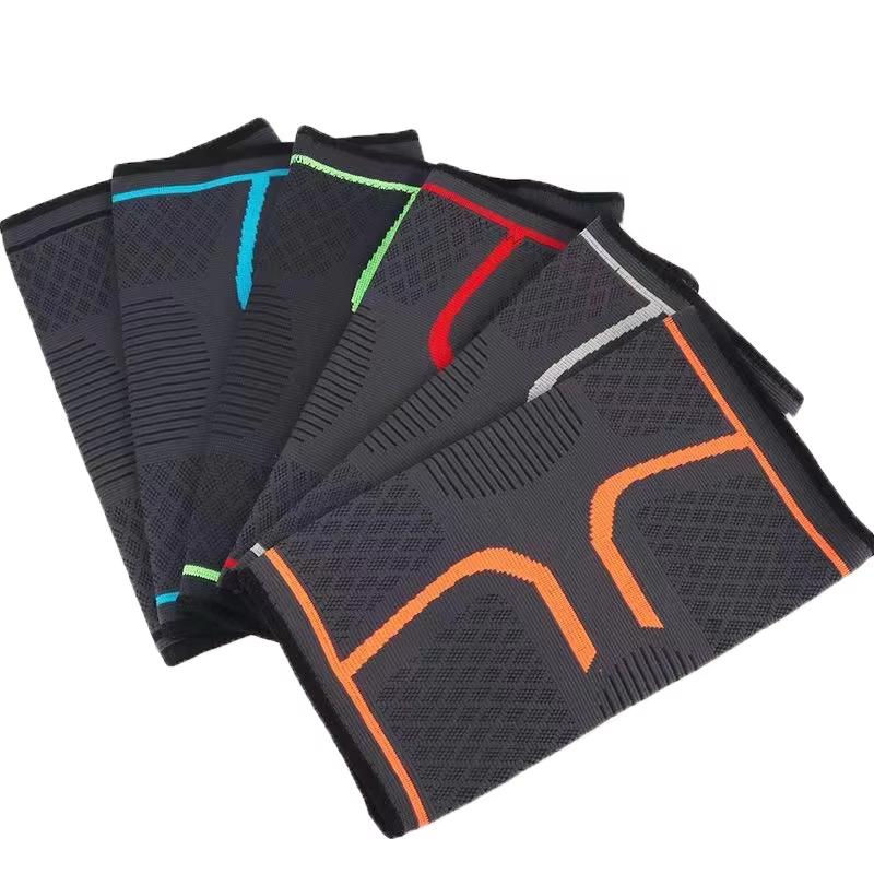 2 STÜCKE Fitness Laufen Radfahren Kniestütze Hosenträger Elastische Nylon Sport Kompression Knieschoner Ärmel für Basketball Volleyball