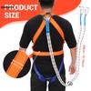 2200KG Safety Harness with Hook Fall Protection Durable Polyester Fibre Material for Air-conditioning Installation