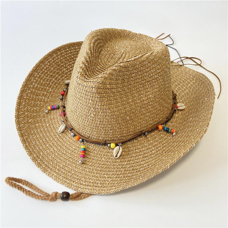 New western cowboy hats for men and women can take summer vacation travel sunscreen sun hat retro sun hat knight hat