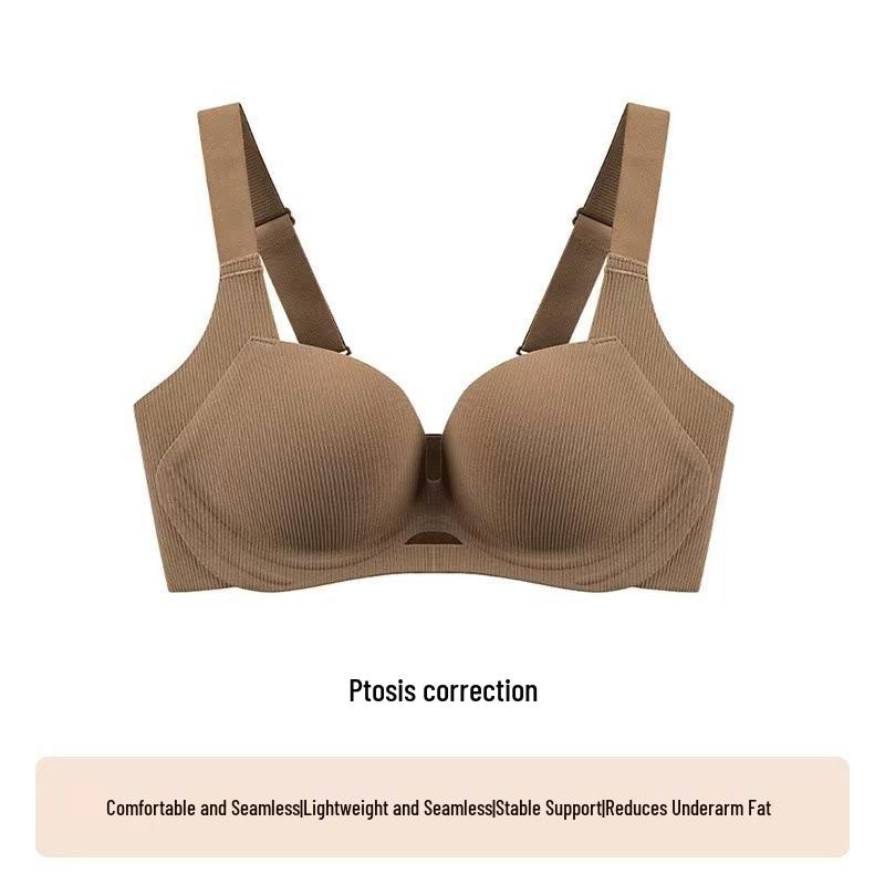 

Женский бесшовный бюстгальтер без косточек с эффектом пуш-ап - Боковая поддержка и конструкция против провисания 2XL (40/90AB)