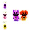 Smilingcritters Bobi Game Time 3 Cute Animal Keychain Big Mouth Monster Pendant Purple