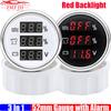 Digital Multi 0-190 Ohm 52mm Gauge with Alarm Red LED 3 In 1 Water Level Meter+Holding Tank Gauge+Voltmeter for Auto Boat