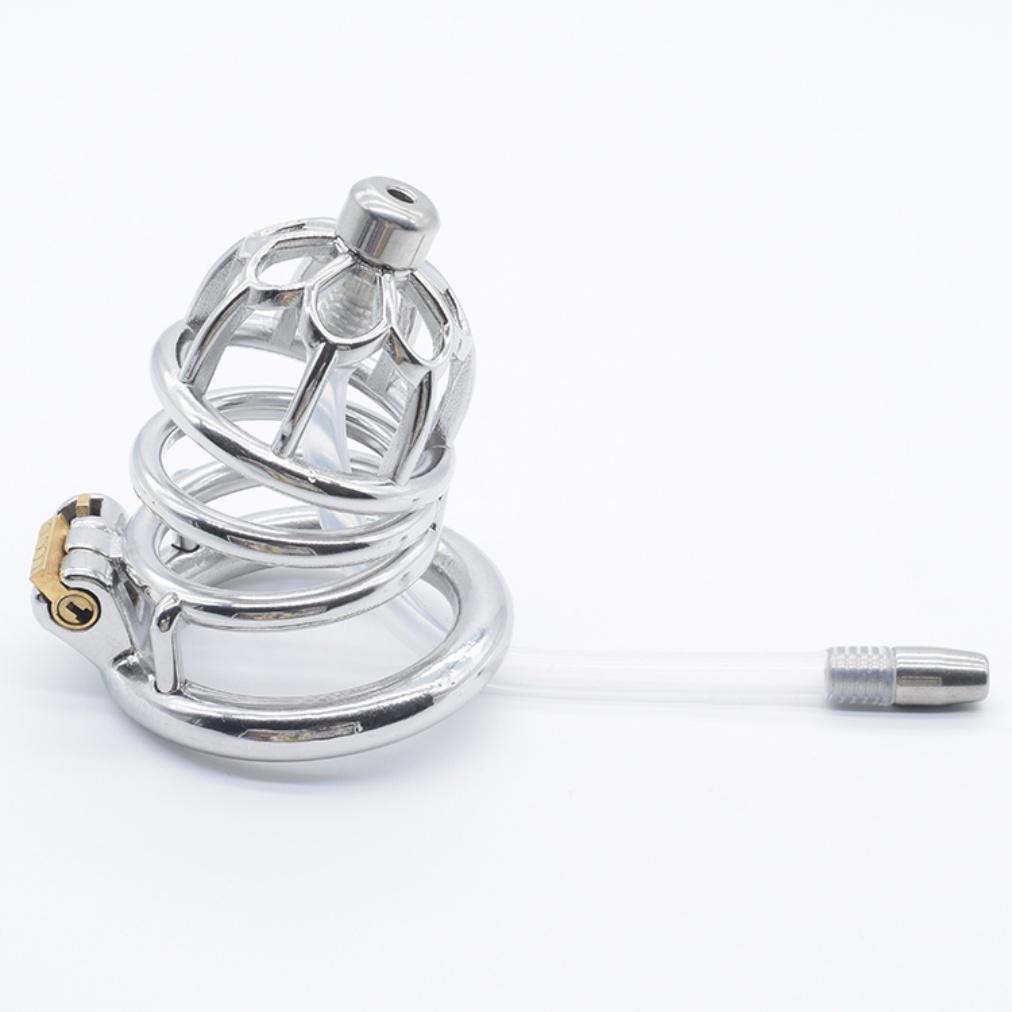 Frrk BDSM Bondage Lock Sex Toys Male Chastity Device Metal Chastity Dildo Cage Stainless Steel Cock Chastity Cage for Men