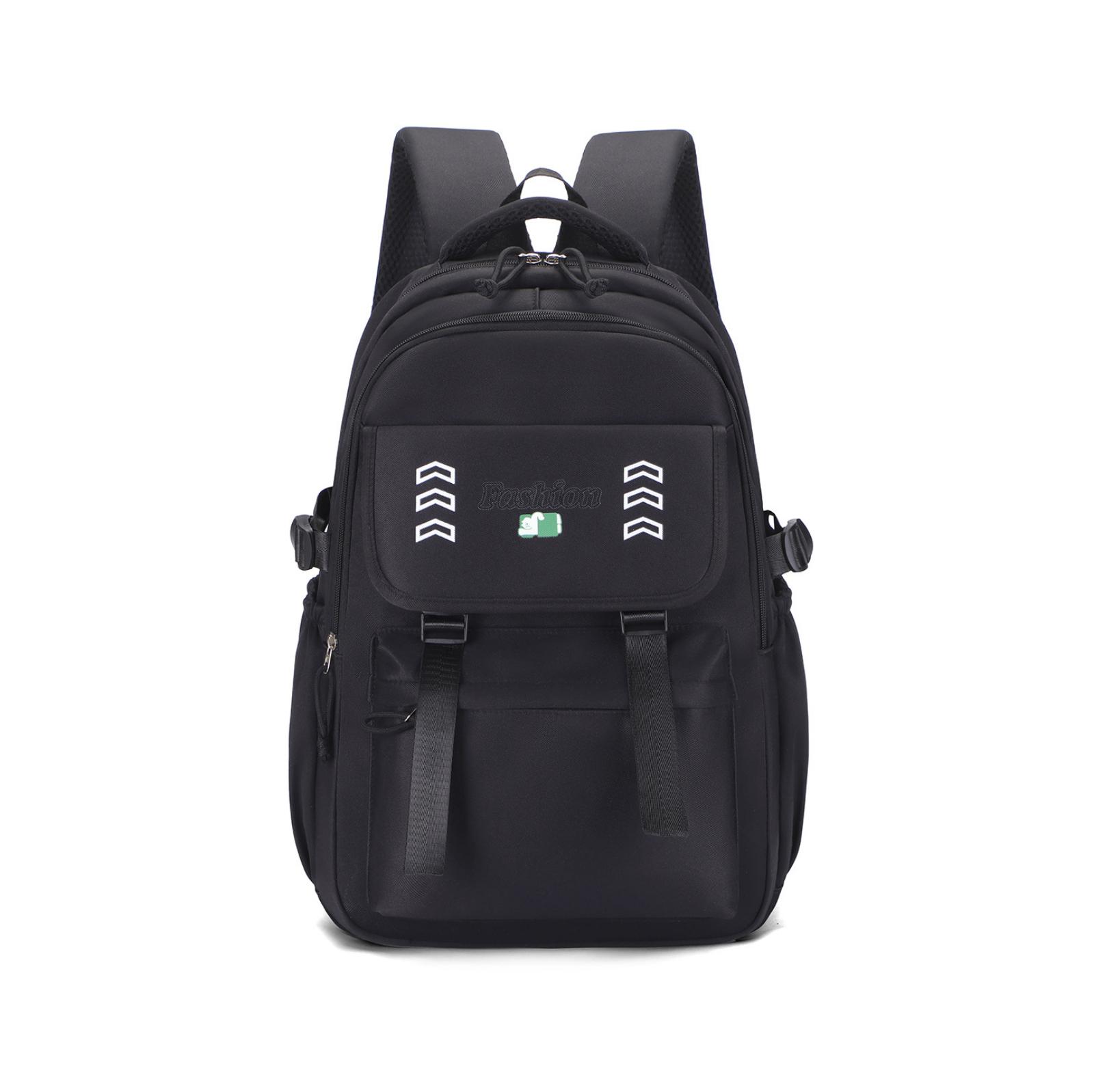 

Backpack For Junior High School, High School, College Students, Large Capacity Backpack, Casual Printed Travel Outdoor Backpack One Size чёрный
