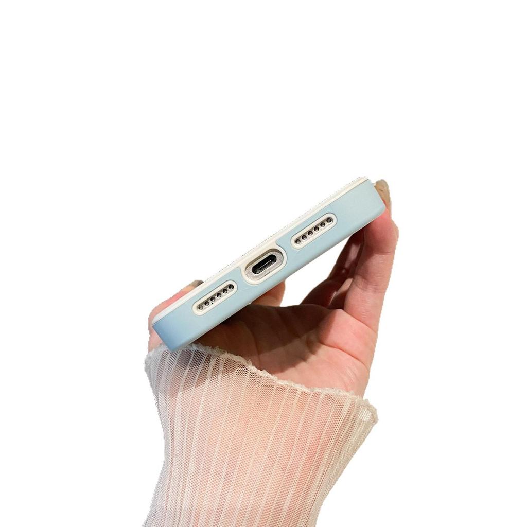 Gradient Hautgefühl Stoßfeste Schutzhülle für iPhone 17 Pro, 16 Pro Max und 15/14 Modelle mit großem Fenster.