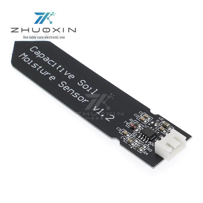 Corrosion-Resistant Capacitive Soil Moisture Sensor with Wide Voltage Range