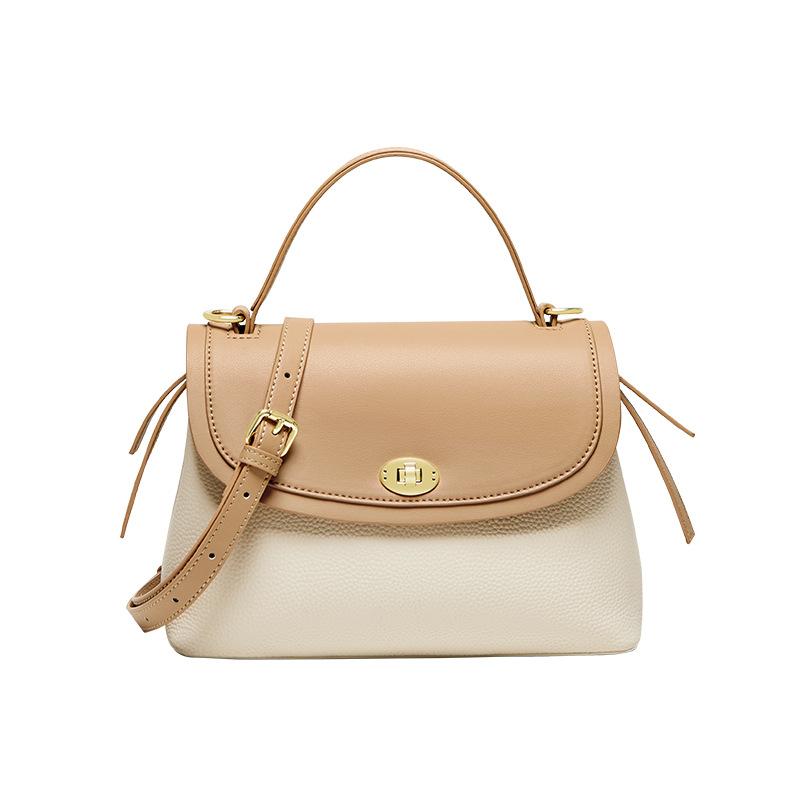 Mrs. Qiao Bag Women 2025 New Crossbody Bag Women's Bag Genuine Leather Handbag Mom Niche High-end Feel Shoulder Bag