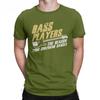 Men Bass Players Dances Graphic T Shirts Music Guitar Pure Cotton Tops Casual Crew Neck Tee Shirt for Men Printed T-Shirt