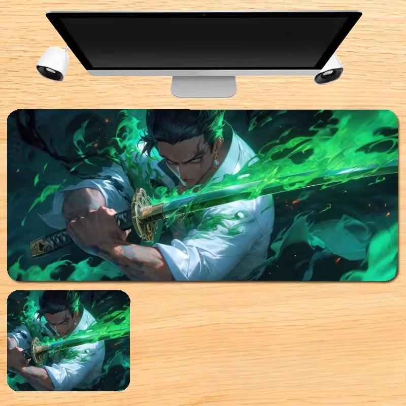 Japanese Anime ONE PIECE Leather Mouse Pad Oversized Boys Animation E-sports Game Keyboard Pad Monkey D. Luffy Computer Desk Pad Non-slip Mouse Pad