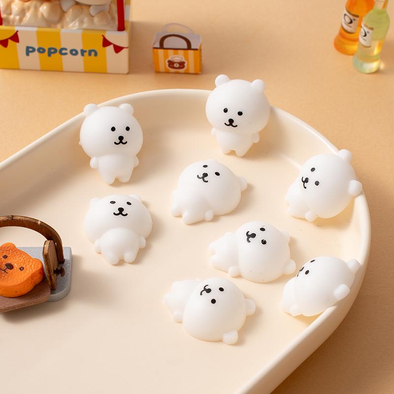 Kawaii Mochi Sıkılabilen Oyuncaklar Karikatür Ayı Sıkma Stres Giderici Sıkılgan Eğlenceli Yumuşak Duyusal Soyut Yapışkan Oyuncak Parti Hediyesi Hediye