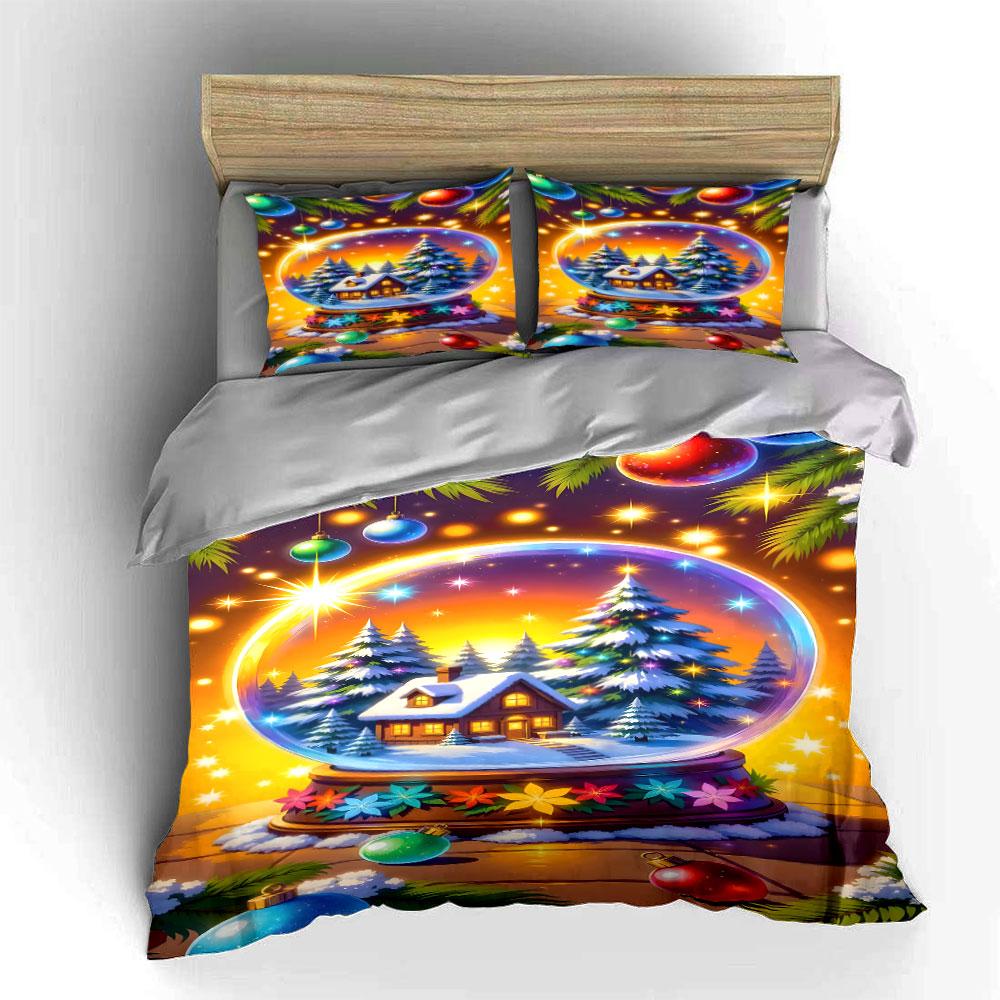 Glowing winter wonderland Bedding sets Duvet cover sets Duvet covers Pillowcases(1*Duvet Cover 2*Pillowcases without duvet insert)