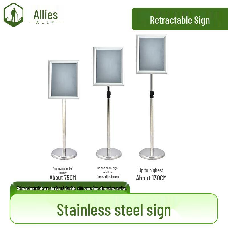 Stainless Steel Retractable Field Sign