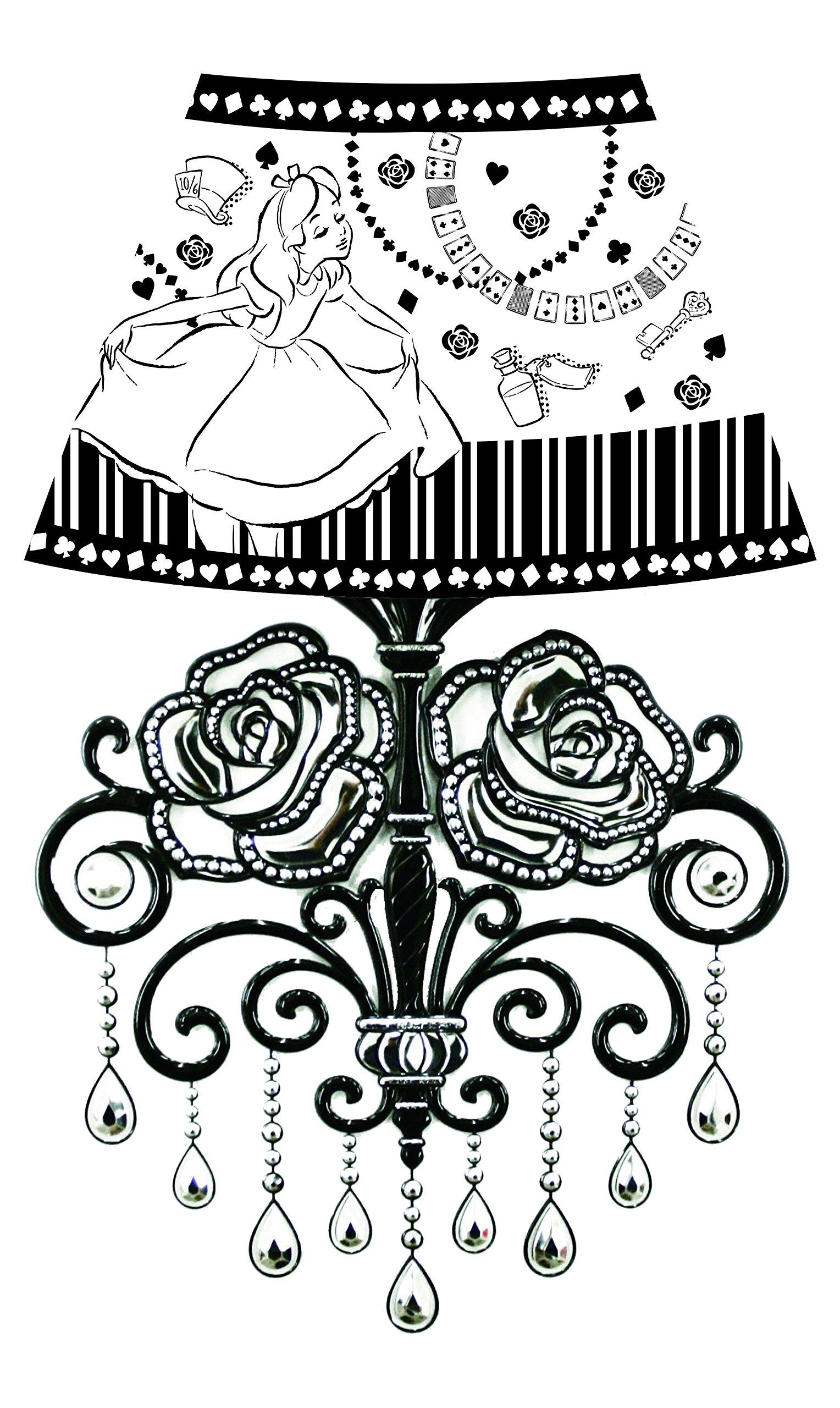 

Disney Wall Lamp Sticker Alice чёрный