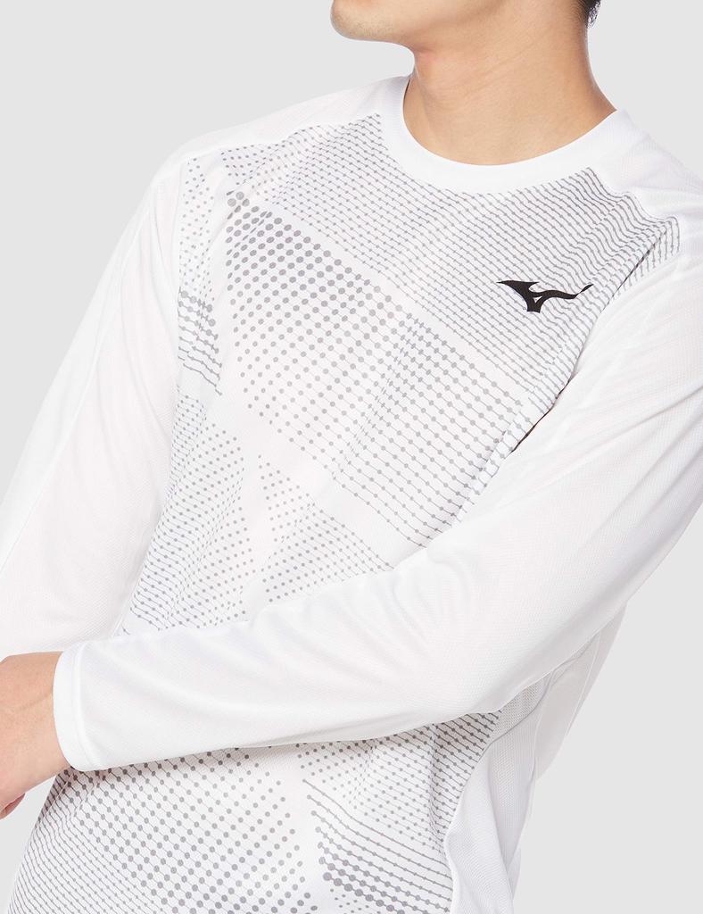 Mizuno Track Field Practice Shirt U2MA0501 Japan Size M to Japanese Size & White, (equivalent M)