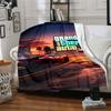 1pc Grand Theft Auto Soft Flannel Blanket with Designer Print A Cozy Blanket for All Seasons, Perfect for the Couch, Bed, Office