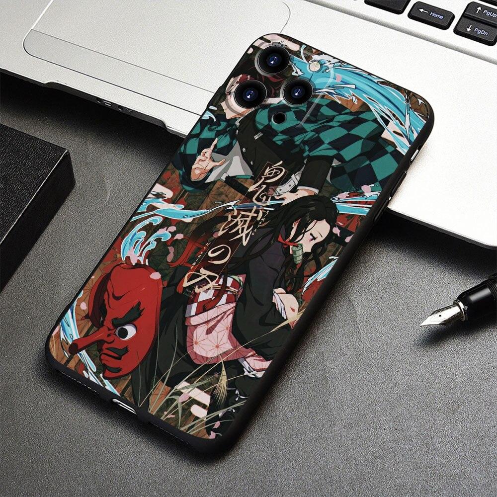 Offizieller Fall für iPhone 14 X 12 7 XS 13 Pro Max 8 Plus XR 11 5 6S SE2022 SE2 6 Mini SE Dämon Slayer Kimetsu No Yaiba