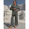 Beach Vacation Solid Color Loose Casual Shirt Skirt Two-piece Suit Women Spring and Summer