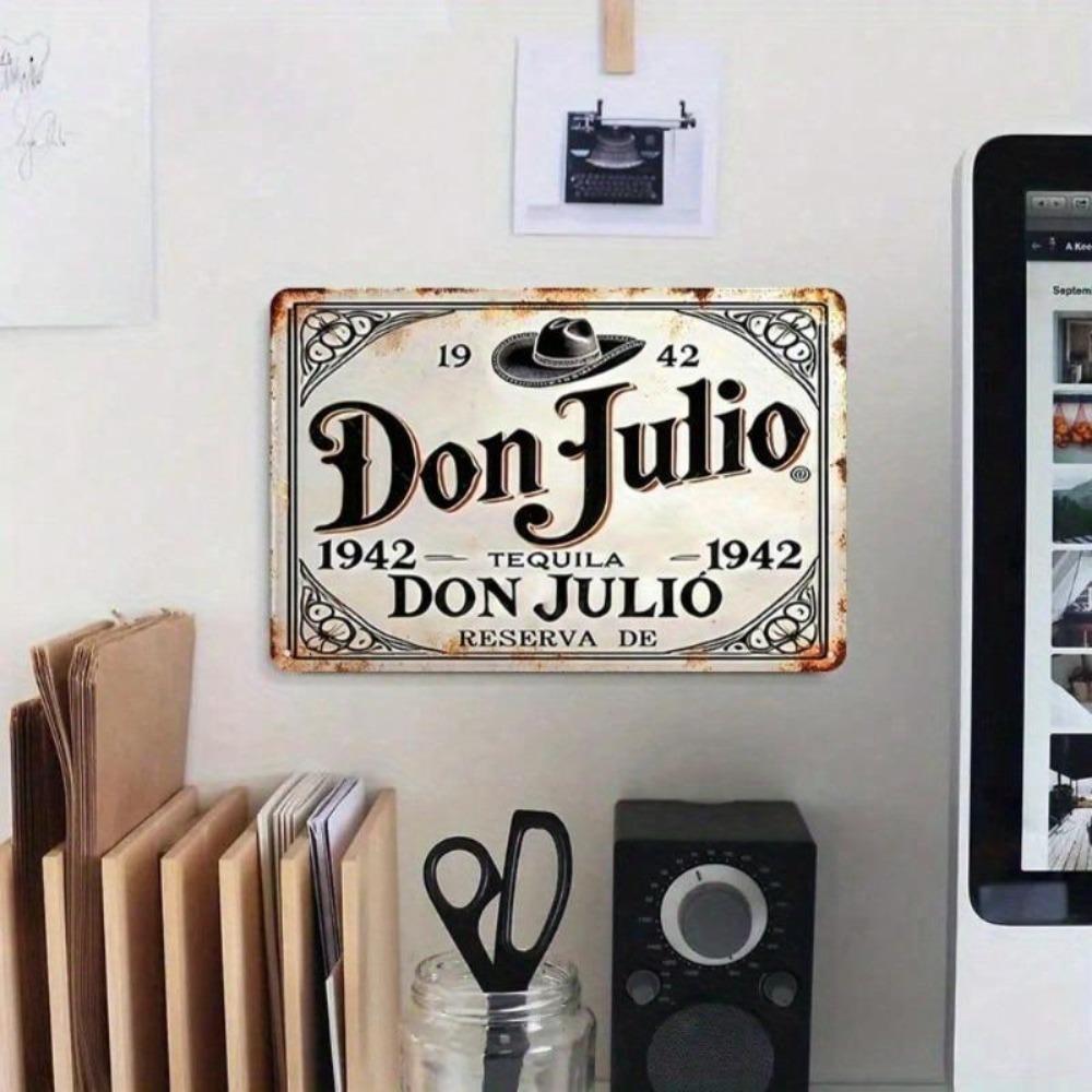 Vintage Don Julio Tequila Tin Sign Retro Wall Decor for Home Bar Kitchen Man Cave 8x12 Inches 20x30 CM