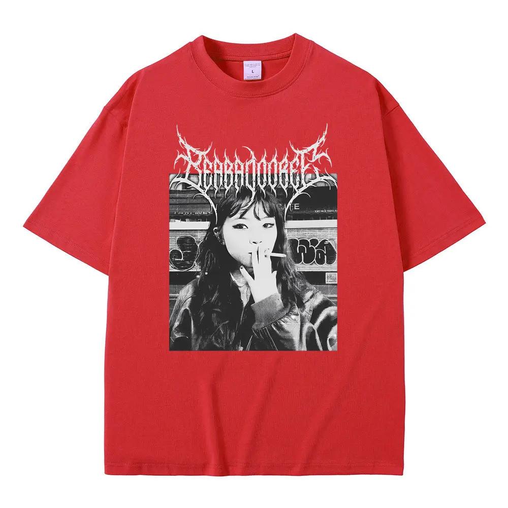 Metal Rock Graphic Beabadoobee Tshirt Unisex Women Fashion Hip Hop T Shirts Unisex Casual Vintage Short Sleeve Tee Shirt Oversized