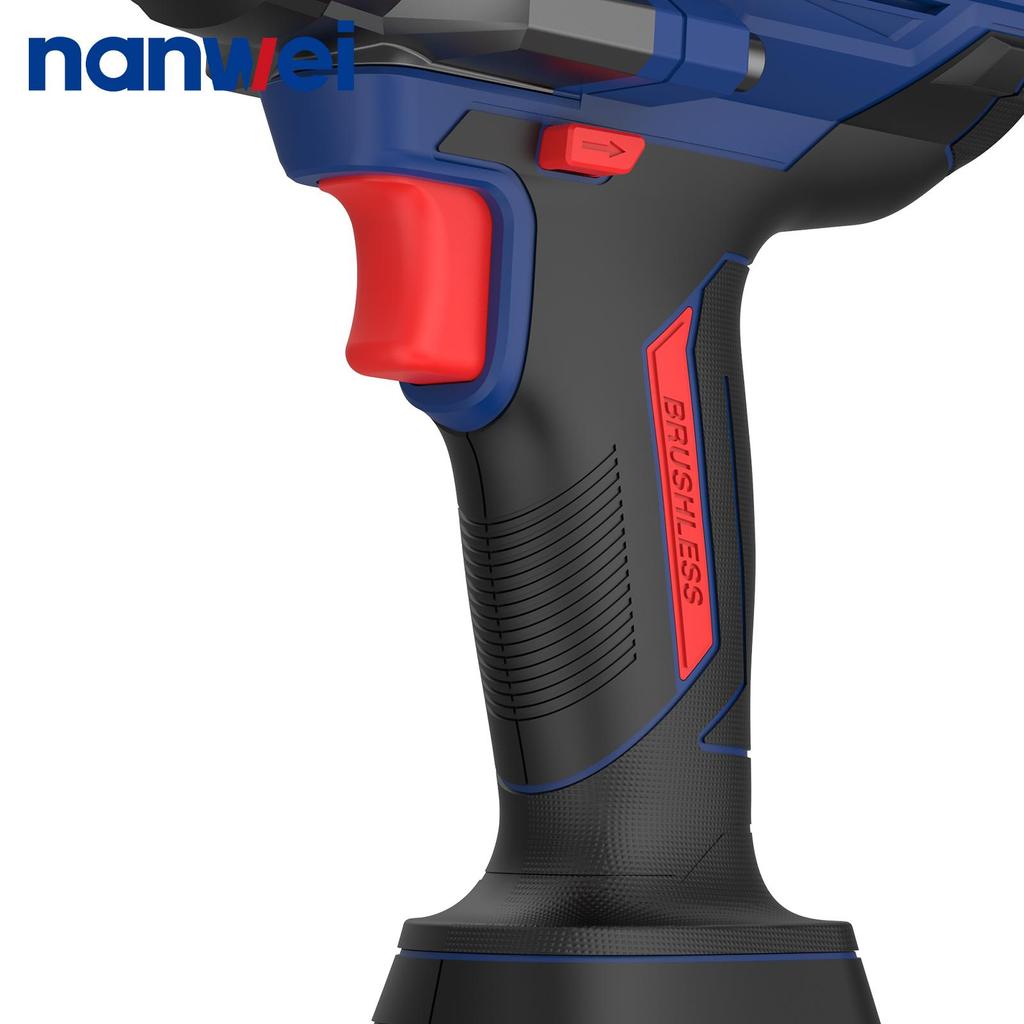 1000N NANWEI Electric Impact Wrench, size 1/2, adjustable torque 500N/800N/1000N, max. speed 2300 rpm
