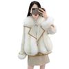 New imitation fox fur jacket women's short imitation suede coat light winter clothing