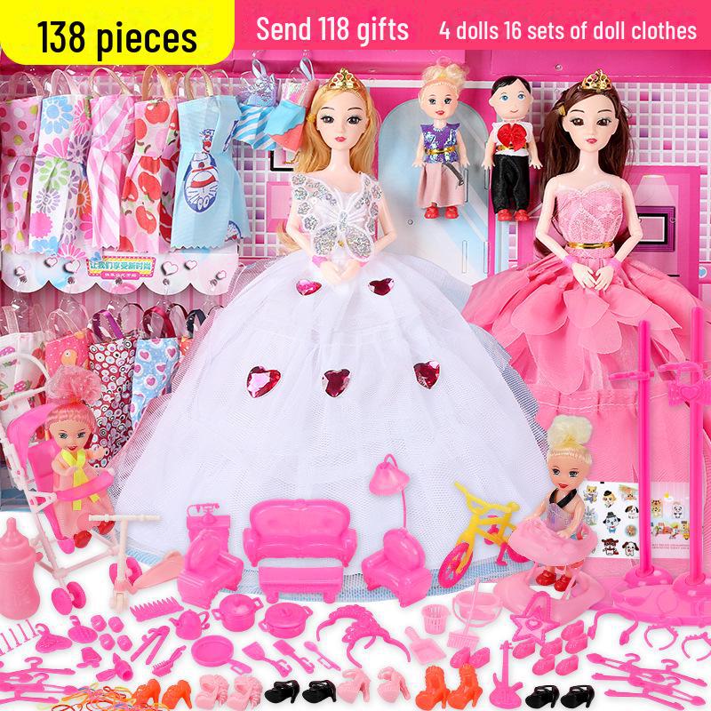 

Подарочный набор для детей: кукла Барби и папа, 30 см, принцесса, нарядная Barbie Doll Gift Box