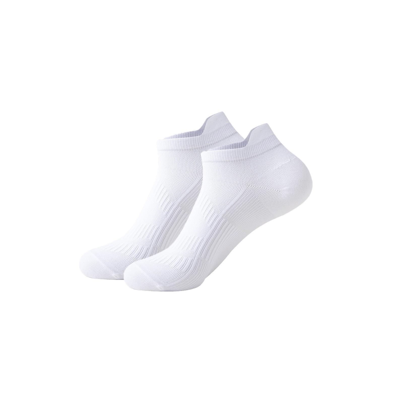 

Мужские спортивные носки из плотного хлопка с подкладкой, однотонные спортивные носки длиной до четверти One Size белый