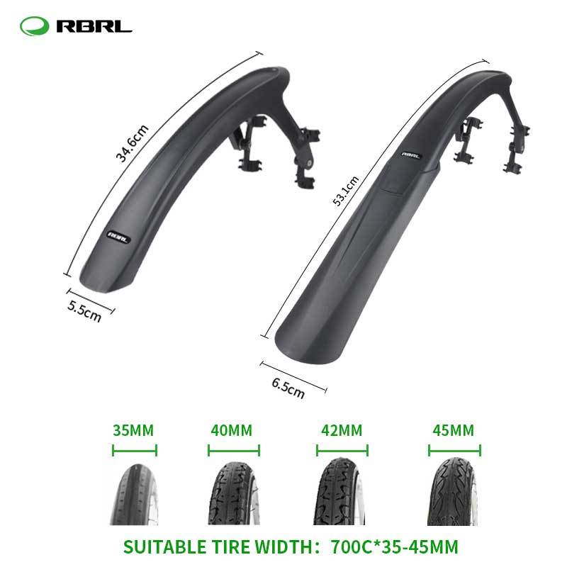 RBRL Wings for Bicycle 700c Road Bike Mudguard Lightweight Mud Flaps for Bicycle Mud Guard with Quick Release Bike Accessories