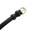 Style Chic Korean Womens Leather Belt With Eyecatching Golden Design Buckle