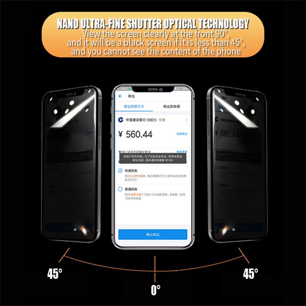 4Pcs Privacy Screen Protector For iPhone 15 14 13 12 11 16 Pro Max Mini Anti Spy Tempered Glass For iPhone 7 8 Plus SE X XR XS MAX