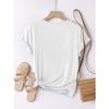 European Size Women'S Elegant Printed T-Shirt - Summer Fashion, Stylish Design, Comfortable And Breathable, Round Neck Tee for Women