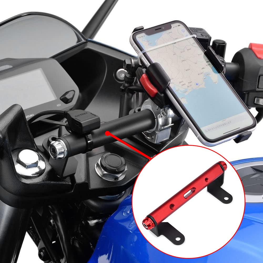 Clamp Bar & Multi Bar Holder for Motorcycles Clamp Bar красный