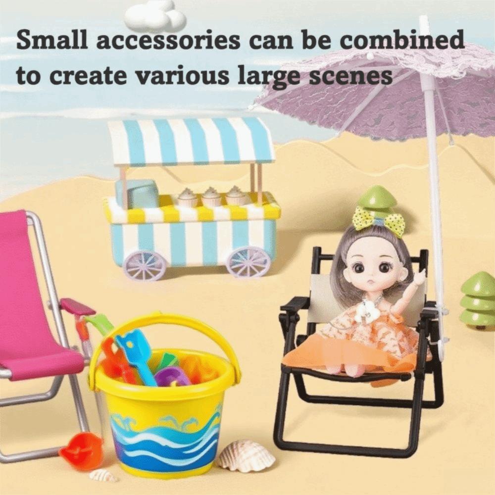 Folding Design Mini Furniture Model Model Chair Dollhouse Furniture  Dolls Accessories