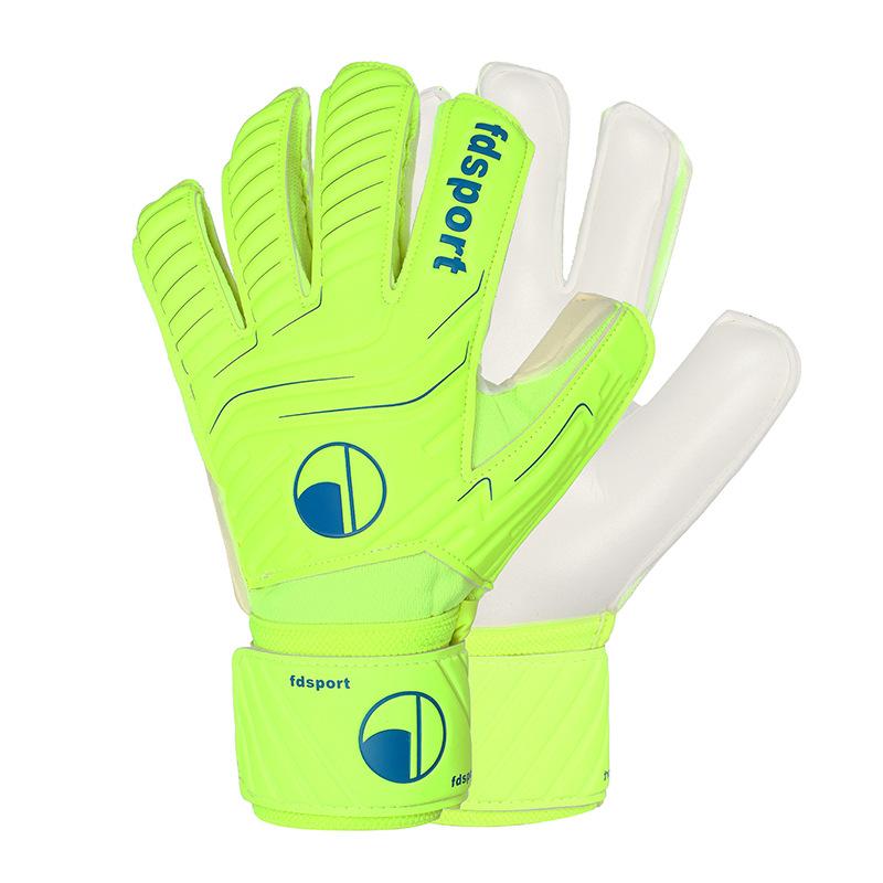 High Quality Kids Men Goalkeeper Gloves Thick Latex Soccer Finger Protective Gloves Football Goalie Keepers Kit
