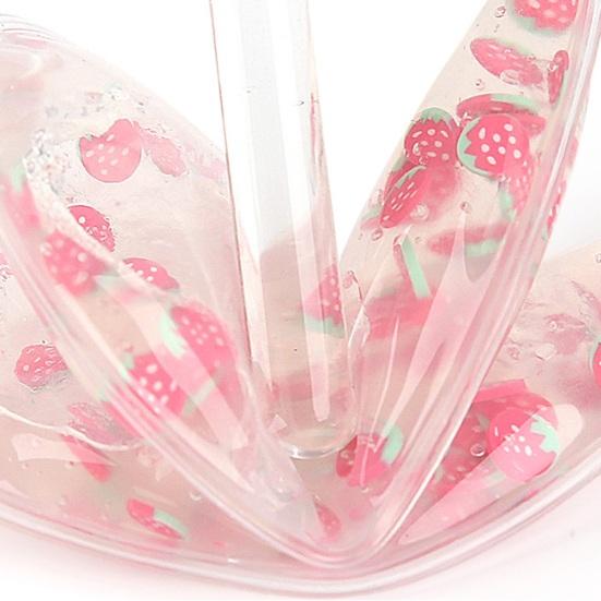 2Pcs Strawberry Gel Eye Ice Pack Puffy Eyes Dark Circles Redness Eye Strain Relief Cold Hot Compress Eye Pad Reusable Under-eye Cooling Patch