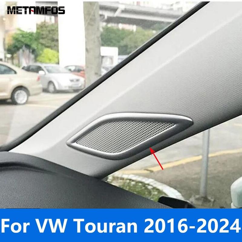 Front Window Interior A Pillar Sound Audio Loud Speaker Cover Trim For Volkswagen VW Touran 2016- 2024 Car Accessories