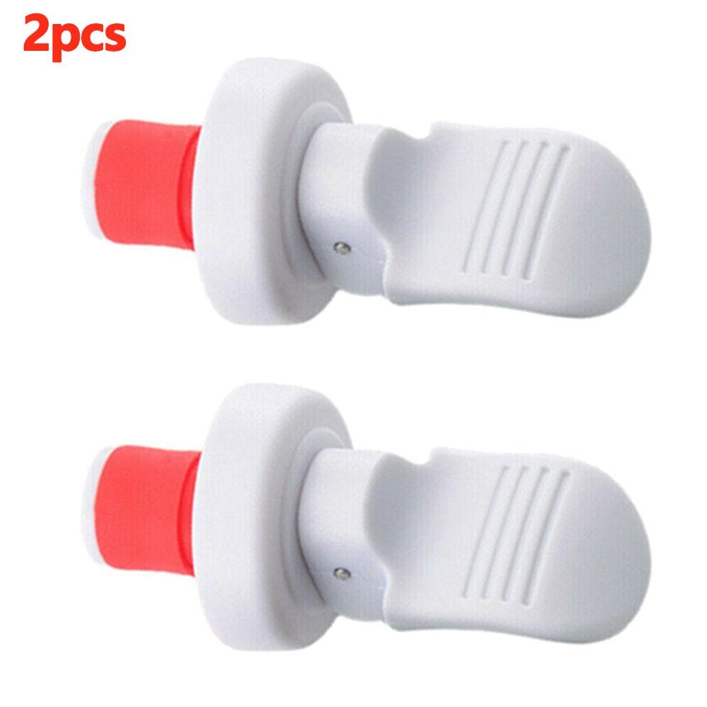 

Airtight Hand Press Sealing Stop Cap for Wine Bottles Keeps Your Drinks Fresh 2pcs White