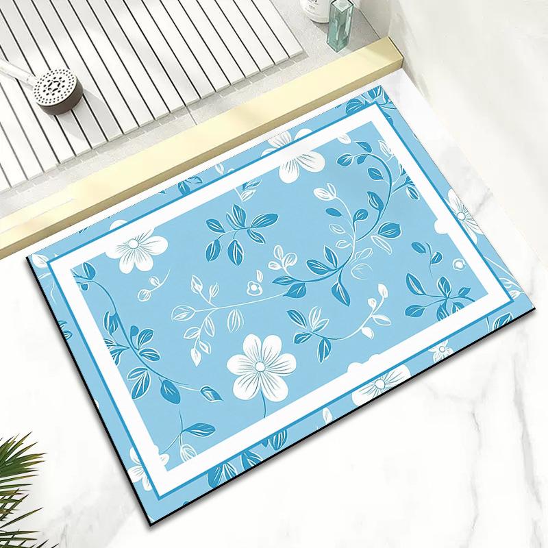 Bedroom Ins Wind Diatom Mud Absorbent Foot Mat Quick Dry Non-slip Mat Toilet Toilet Door Mat Cartoon Carpet