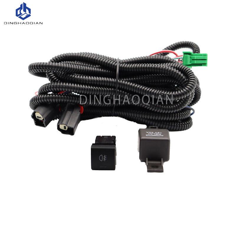 1 set Fog Lights Headlight For Toyota YARIS ATIV 2018 2019 2020 Fog lights Car Fog Lamp Kit With Harness Bulb Switch