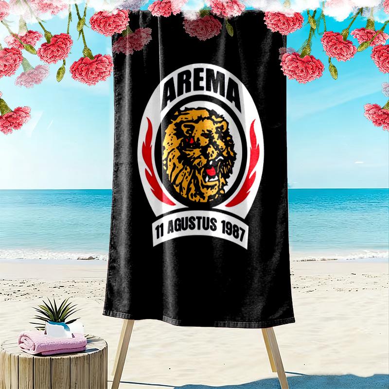 AREMA MALANG Print Beach Towel, Large Soft Quick Dry Towel for Beach Camping Swimming