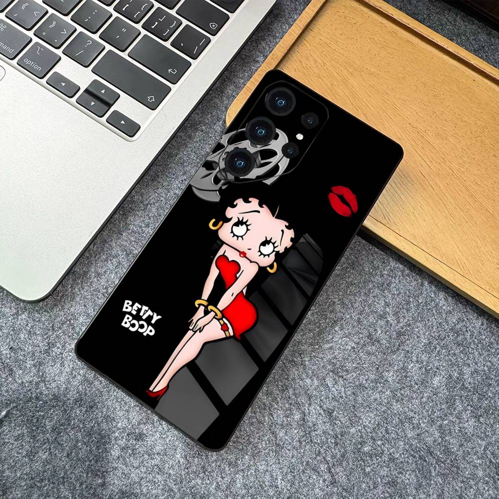 B-Betty-Cute-B-Boop Anime Phone Case For Samsung S 24 fe 25 Ultra plus 20 lite 21 30 22 23 24 22 Ultra 5G Fundas