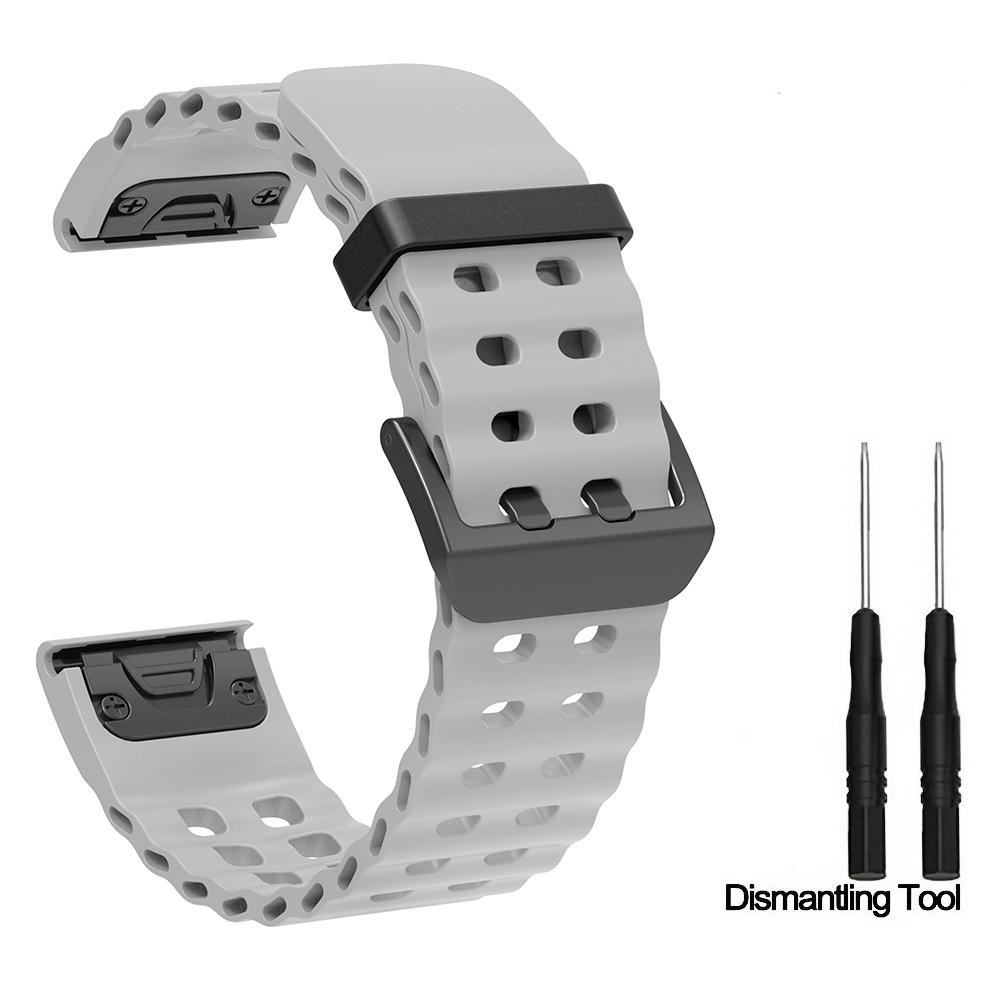 Silicone Watch Strap 26mm 22mm For QuickFit Garmin Band Fenix 8 7X 7 7S 6X 6 Pro 5 5X Epix 2 Forerunner 965 955 945 Instinct 2