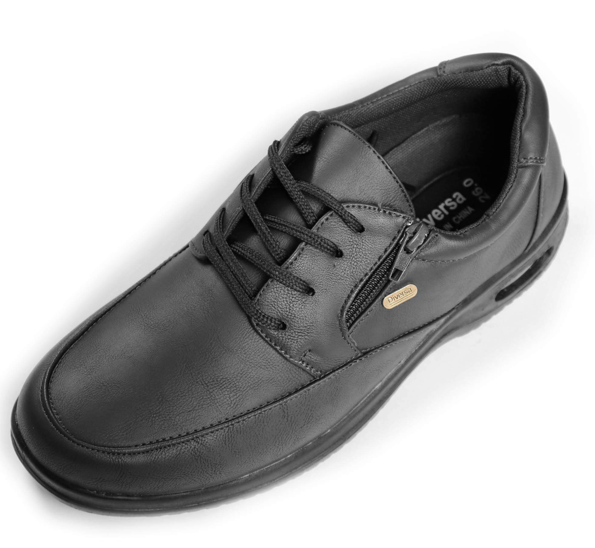 

Базовый Стандартный Повседневный Кожаный Пена с Памятью Воздушный Двусторонний Размер см Мужская Обувь, и Подушка, Легкий, Дышащий, Широкий, Застежка-Молния, Шнуровка, Черный, 27.0 чёрный