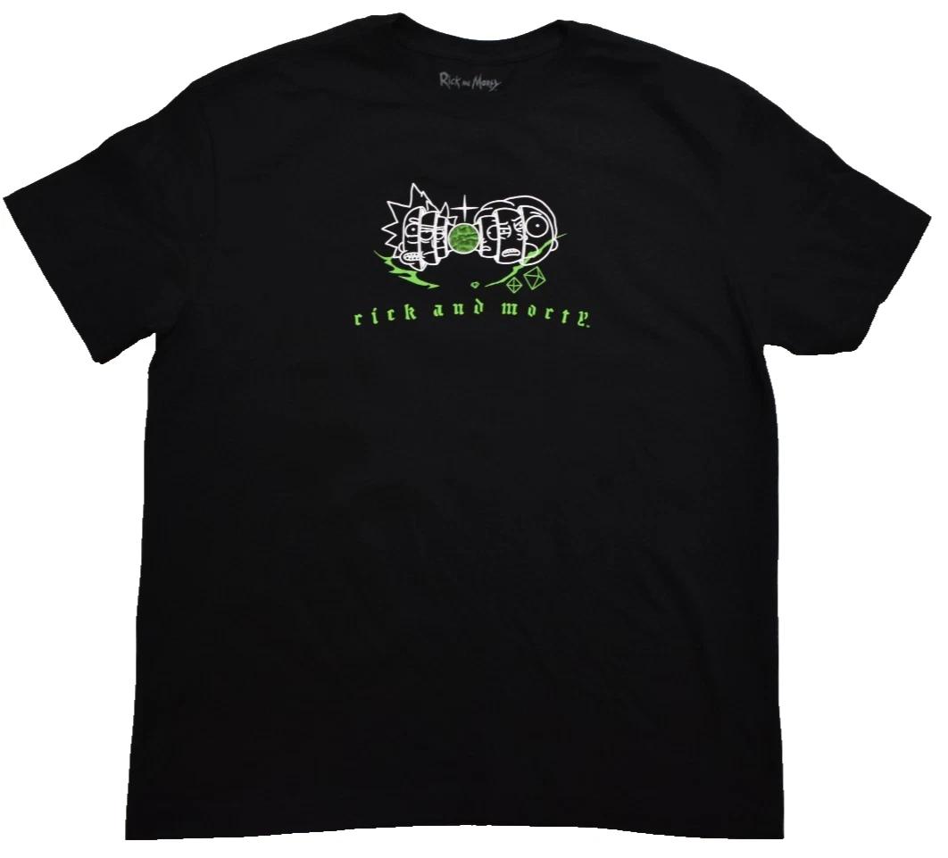 Adult Swim Rick And Morty 100 Years Forever Mens Black Shirt New Medium S