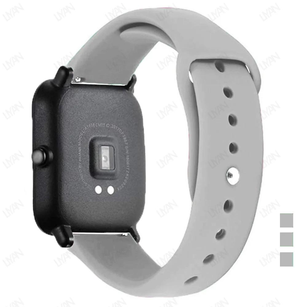 Sportarmband Für Amazfit GTS-GTR-4-3-2-2e-Mini-Pro-stratos 2 3 Silikonarmband für Amazfit bip-U-S-3-pro 20mm 22mm Uhrenarmband